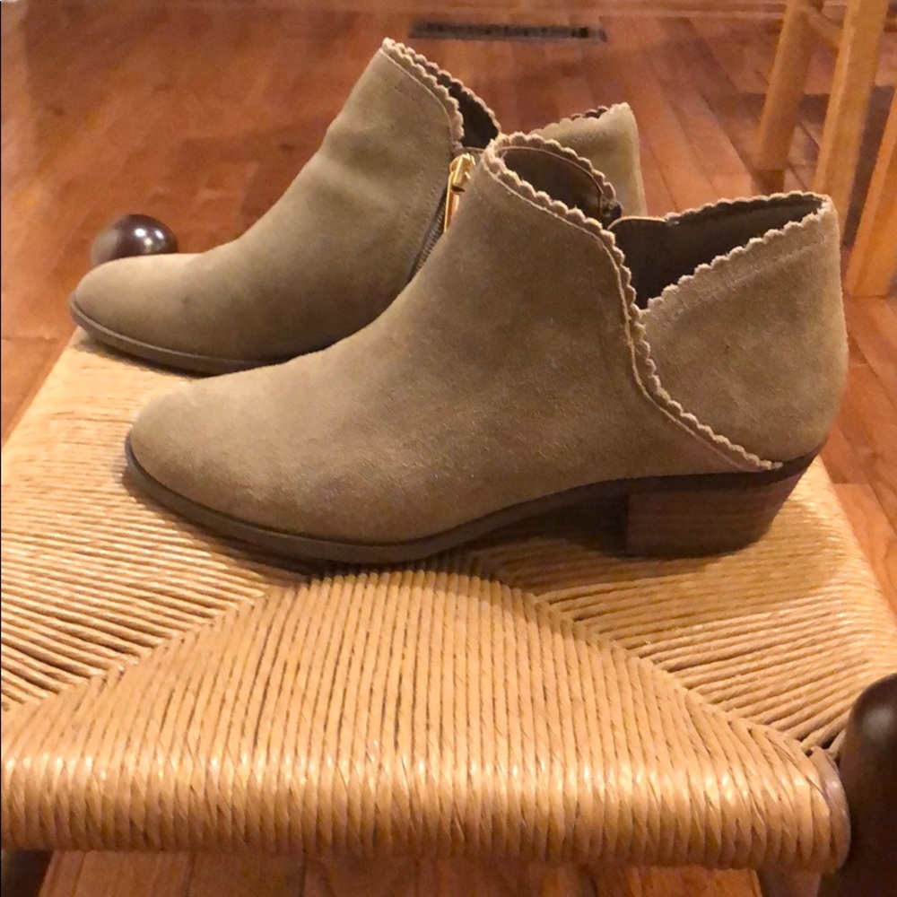 Crown and Ivy suede booties